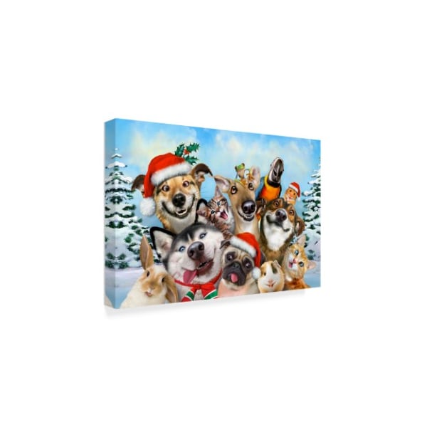 Howard Robinson 'Goofy Christmas Dogs' Canvas Art,30x47